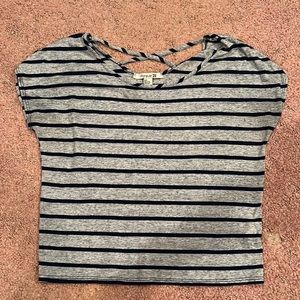 Blue striped tee shirt